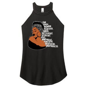 I Am A Proud Black Woman Beautiful Powerful Women's Perfect Tri Rocker Tank