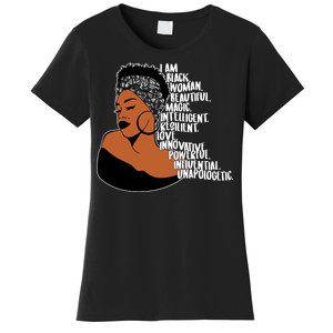 I Am A Proud Black Woman Beautiful Powerful Women's T-Shirt