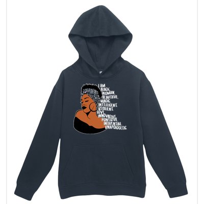 I Am A Proud Black Woman Beautiful Powerful Urban Pullover Hoodie