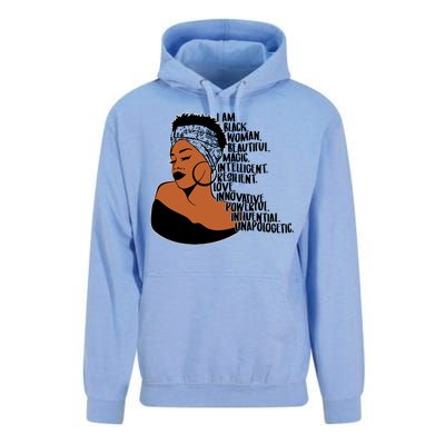 I Am A Proud Black Woman Beautiful Powerful Unisex Surf Hoodie