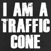 I Am a Traffic Cone Lazy costume Garment-Dyed Heavyweight T-Shirt