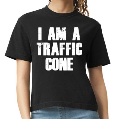 I Am a Traffic Cone Lazy costume Comfort Colors Boxy T-Shirt