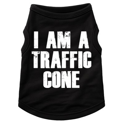 I Am a Traffic Cone Lazy costume Doggie Tank