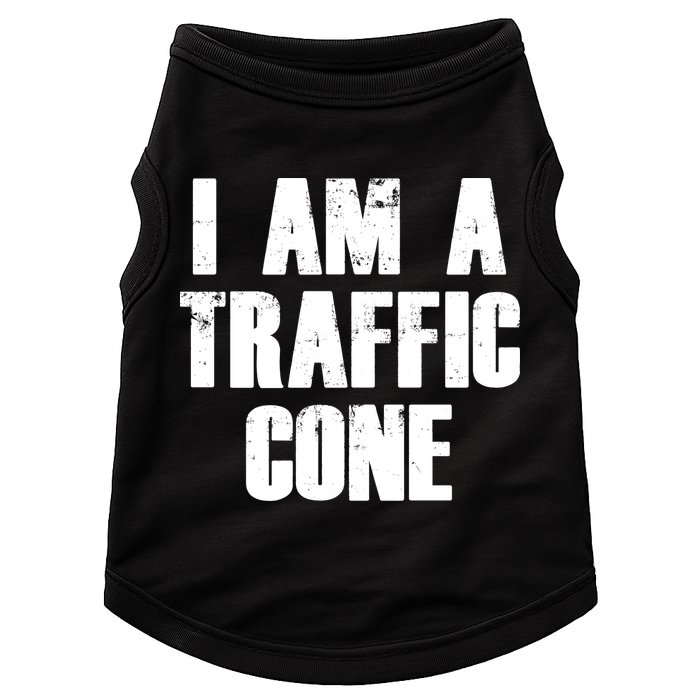 I Am a Traffic Cone Lazy costume Doggie Tank