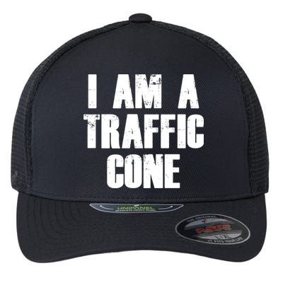 I Am a Traffic Cone Lazy costume Flexfit Unipanel Trucker Cap