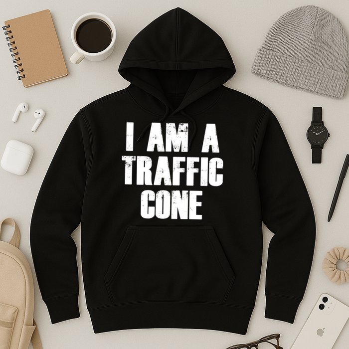 I Am a Traffic Cone Lazy costume Hoodie