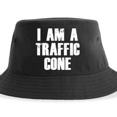 I Am a Traffic Cone Lazy costume Sustainable Bucket Hat