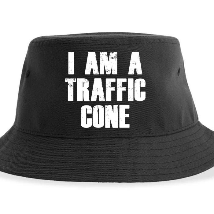 I Am a Traffic Cone Lazy costume Sustainable Bucket Hat