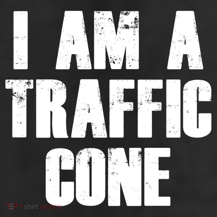I Am a Traffic Cone Lazy costume Adult Drive Performance Visor