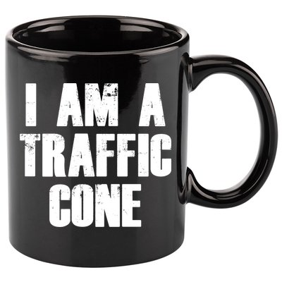 I Am a Traffic Cone Lazy costume 11oz C Handle Ceramic Mug