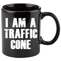 I Am a Traffic Cone Lazy costume 11oz C Handle Ceramic Mug