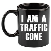 I Am a Traffic Cone Lazy costume 11oz C Handle Ceramic Mug