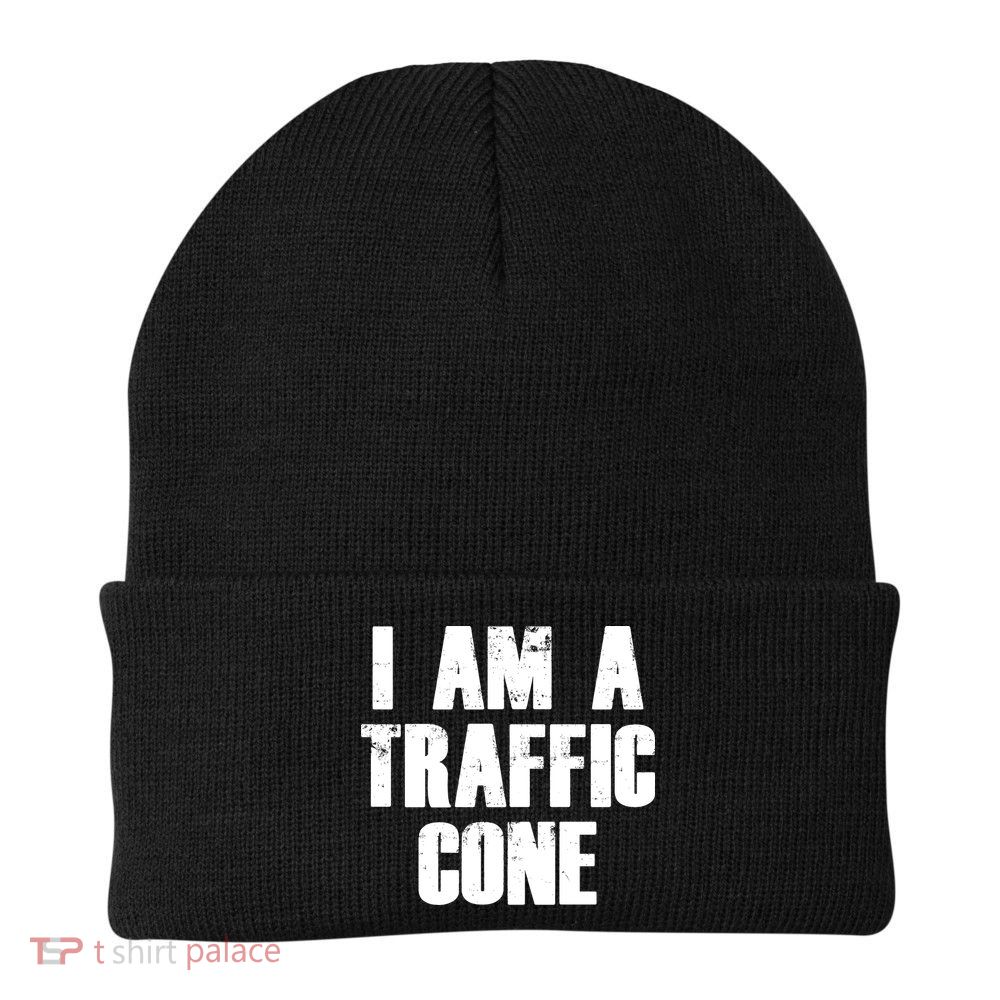 I Am a Traffic Cone Lazy costume Beanie