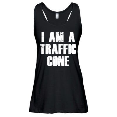 I Am a Traffic Cone Lazy costume Ladies Essential Flowy Tank