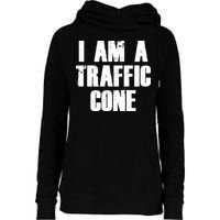 I Am a Traffic Cone Lazy costume Womens Funnel Neck Pullover Hood