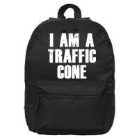 I Am a Traffic Cone Lazy costume 16 in Basic Backpack
