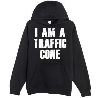 I Am a Traffic Cone Lazy costume Premium Pullover Hoodie