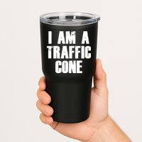 I Am a Traffic Cone Lazy costume Tumbler