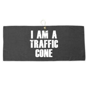 I Am a Traffic Cone Lazy costume Large Microfiber Waffle Golf Towel