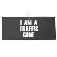I Am a Traffic Cone Lazy costume Large Microfiber Waffle Golf Towel