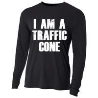 I Am a Traffic Cone Lazy costume Cooling Performance Long Sleeve Crew