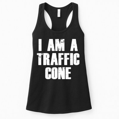 I Am a Traffic Cone Lazy costume Womens Tank Top