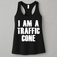 I Am a Traffic Cone Lazy costume Womens Tank Top