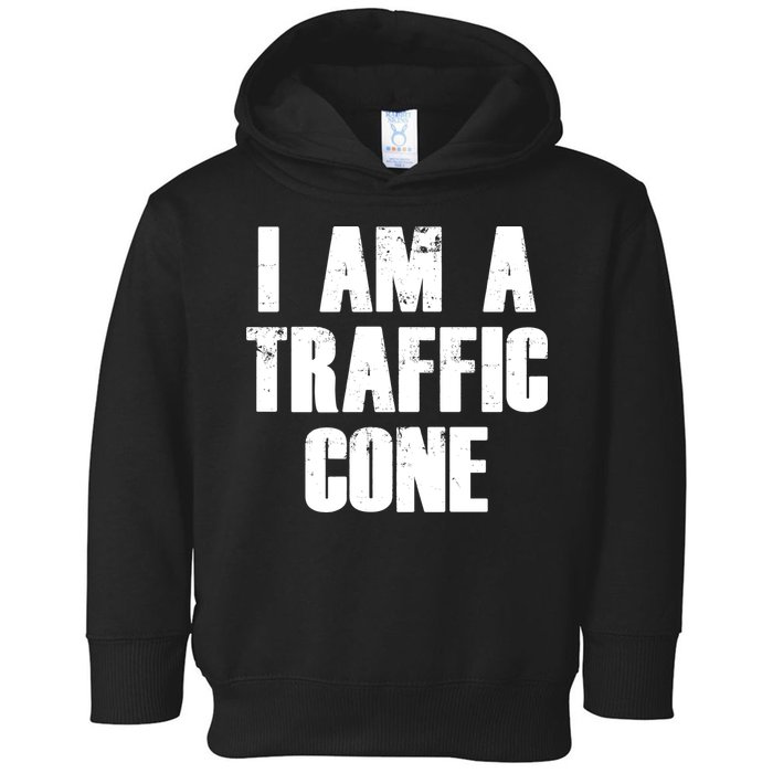 I Am a Traffic Cone Lazy costume Toddler Hoodie