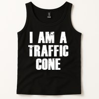 I Am a Traffic Cone Lazy costume Tank Top