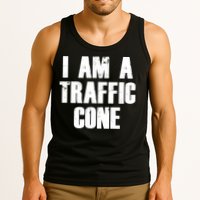 I Am a Traffic Cone Lazy costume Tank Top
