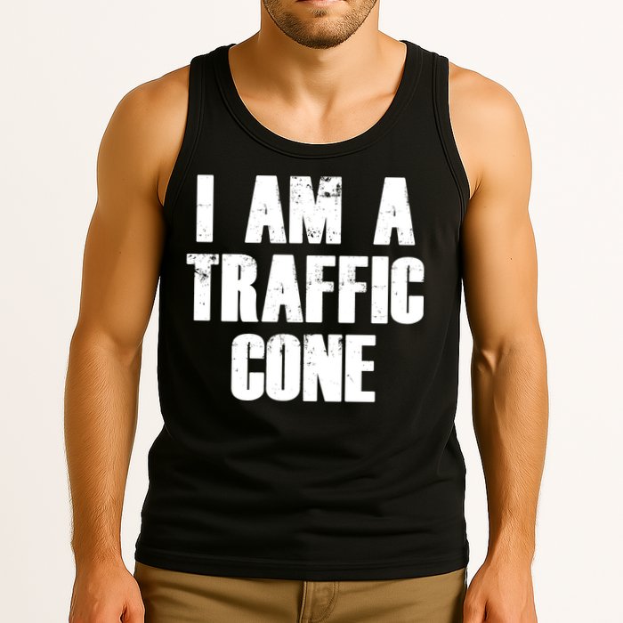 I Am a Traffic Cone Lazy costume Tank Top