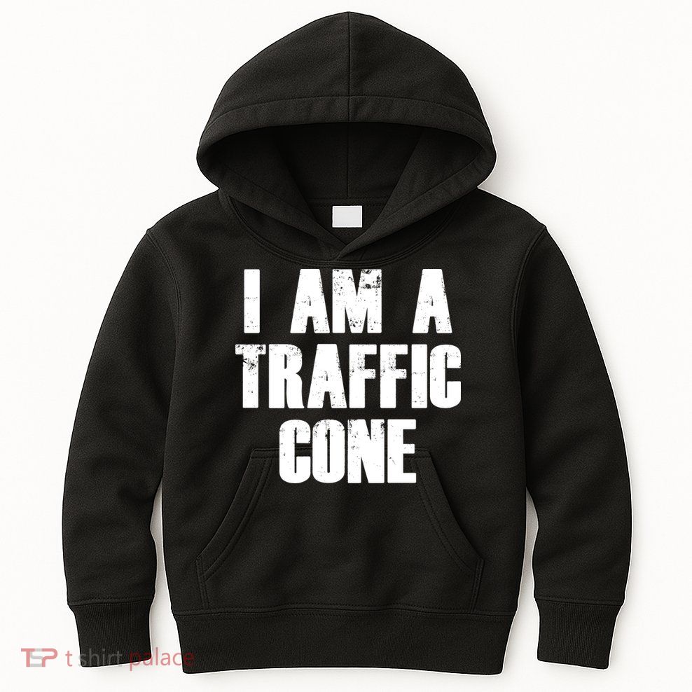 I Am a Traffic Cone Lazy costume Kids Hoodie