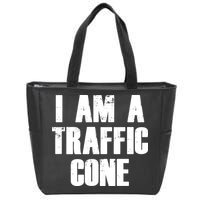 I Am a Traffic Cone Lazy costume Zip Tote Bag