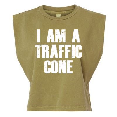 I Am a Traffic Cone Lazy costume Garment-Dyed Women's Muscle Tee