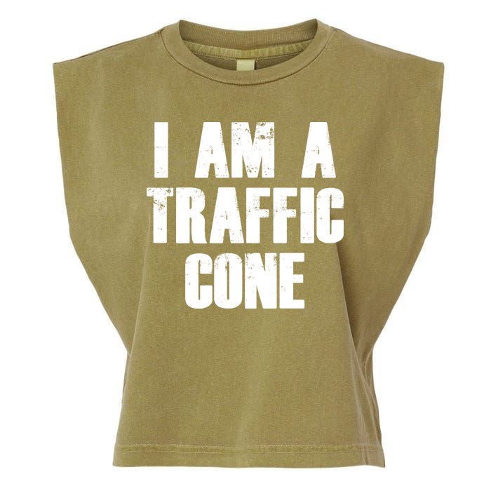 I Am a Traffic Cone Lazy costume Garment-Dyed Women's Muscle Tee