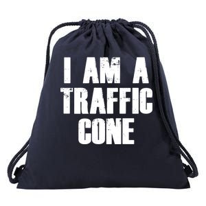 I Am a Traffic Cone Lazy costume Drawstring Bag