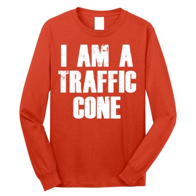 I Am a Traffic Cone Lazy costume Long Sleeve Shirt