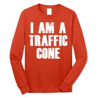 I Am a Traffic Cone Lazy costume Long Sleeve Shirt