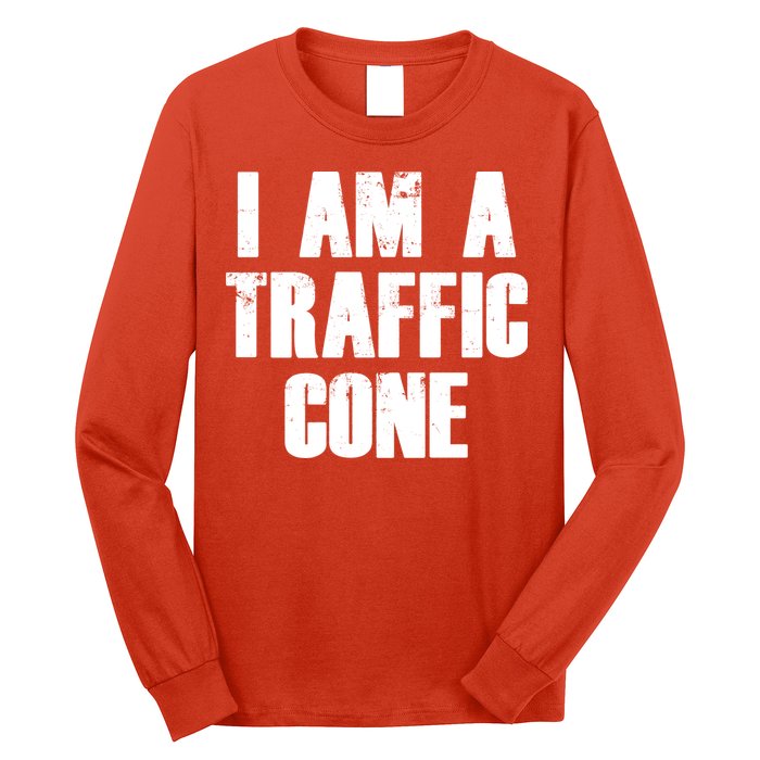 I Am a Traffic Cone Lazy costume Long Sleeve Shirt
