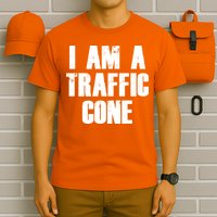 I Am a Traffic Cone Lazy costume T-Shirt