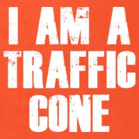 I Am a Traffic Cone Lazy costume Mousepad