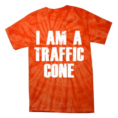 I Am a Traffic Cone Lazy costume Tie-Dye T-Shirt
