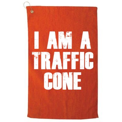 I Am a Traffic Cone Lazy costume Golf Towel