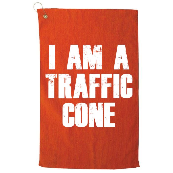 I Am a Traffic Cone Lazy costume Golf Towel