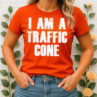 I Am a Traffic Cone Lazy costume Womens T-Shirt