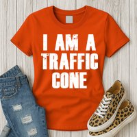 I Am a Traffic Cone Lazy costume Womens T-Shirt