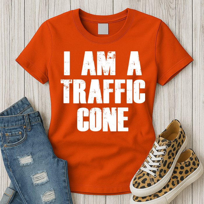 I Am a Traffic Cone Lazy costume Womens T-Shirt