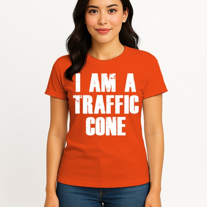 I Am a Traffic Cone Lazy costume Womens T-Shirt