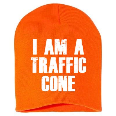 I Am a Traffic Cone Lazy costume Short Acrylic Beanie