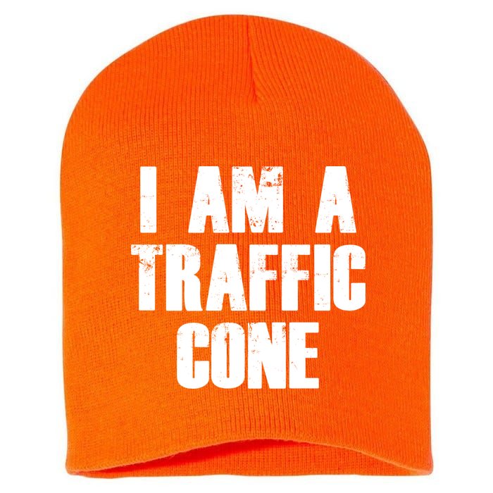 I Am a Traffic Cone Lazy costume Short Acrylic Beanie
